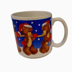 Vintage 1988 Dakin Inc. Bear-ry Christmas Mug 12 oz